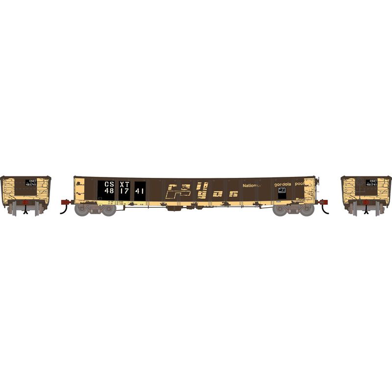 HO ATH 52' Mill Gondola, Primed For Grime CarKnocker CSXT 'Patched' #481741