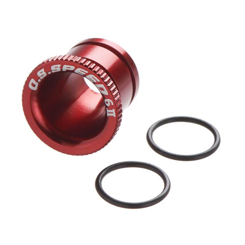 Carburetor Reducer 6mm, Red: B2101 Speed