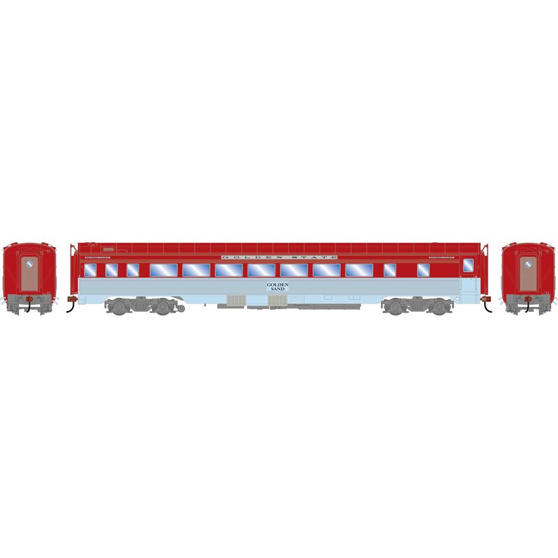 HO 77' Pullman Chair Car, SP 'Golden State'  #2430 Golden Sand Class 77-C-3