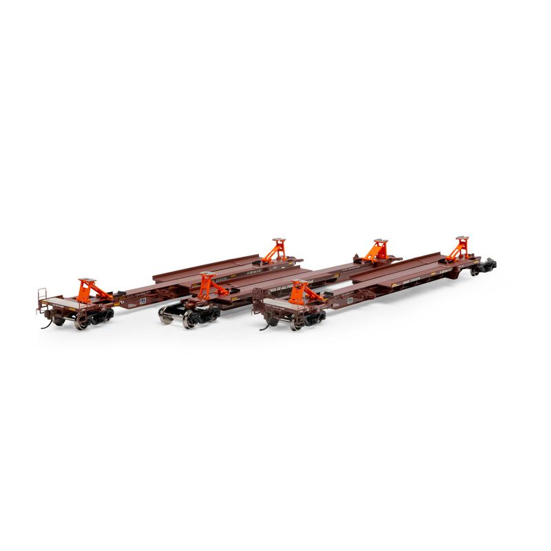 HO 57' Trinity Spine Car, BNSF #300590 (3)