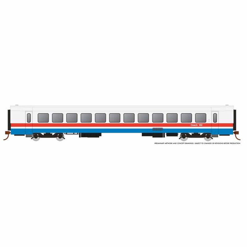 HO RTL Trbolnr Coach Amtrak Phase III Early 184