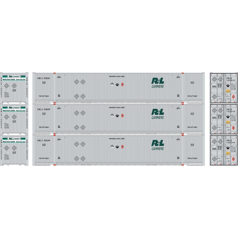 HO ATH 53' Jindo Containers, RNLU #100043/100099/100249 (3)