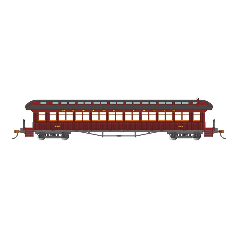HO 68' Passenger Car, 1900s Era Pennsylvania Railroad #8169