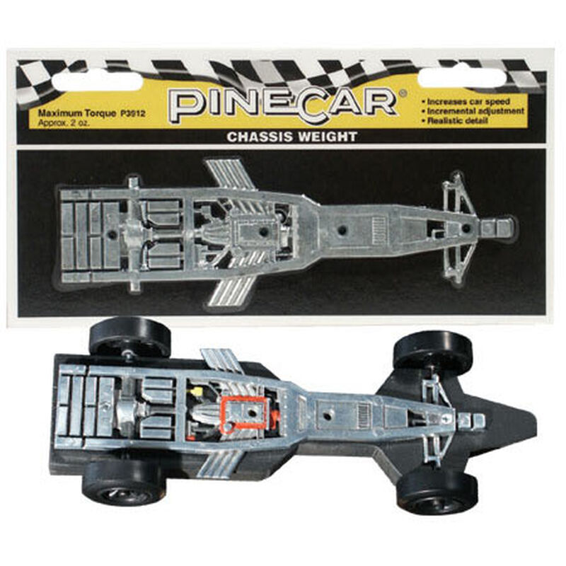 Chassis Weight, Maximum Torque 2.5 oz