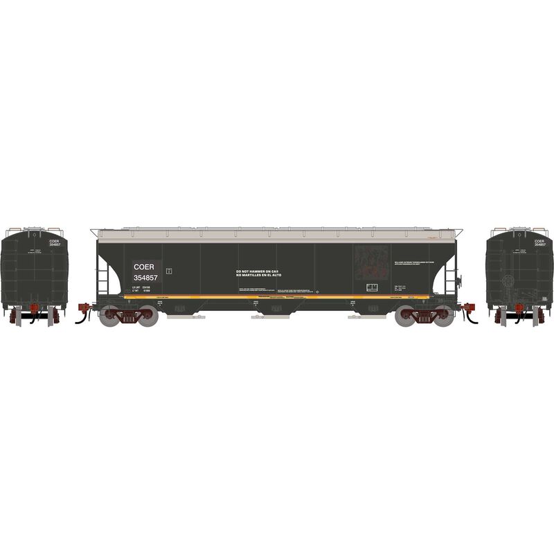 HO GEN Trinity 5161 Covered Hopper, Primed For Grime COER #354857