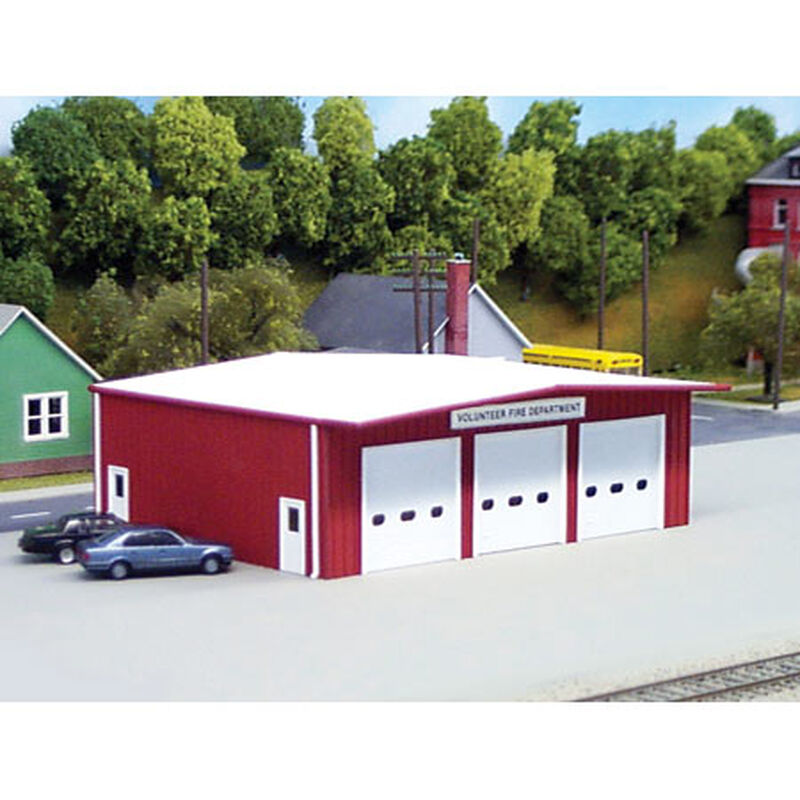 HO KIT Fire Station, Red