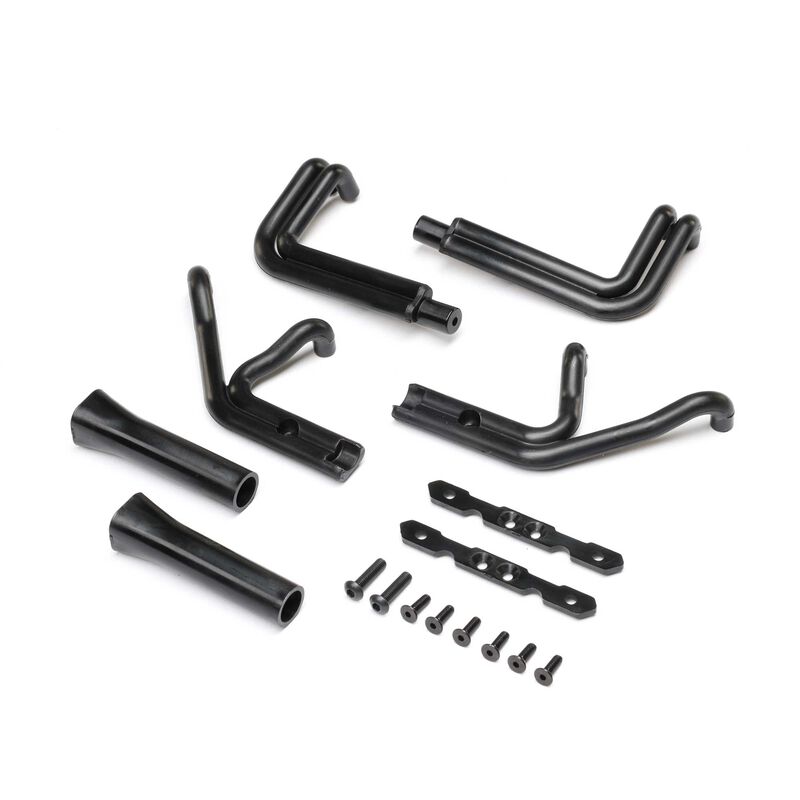 Header Set, Matte Black: 22S Sprint