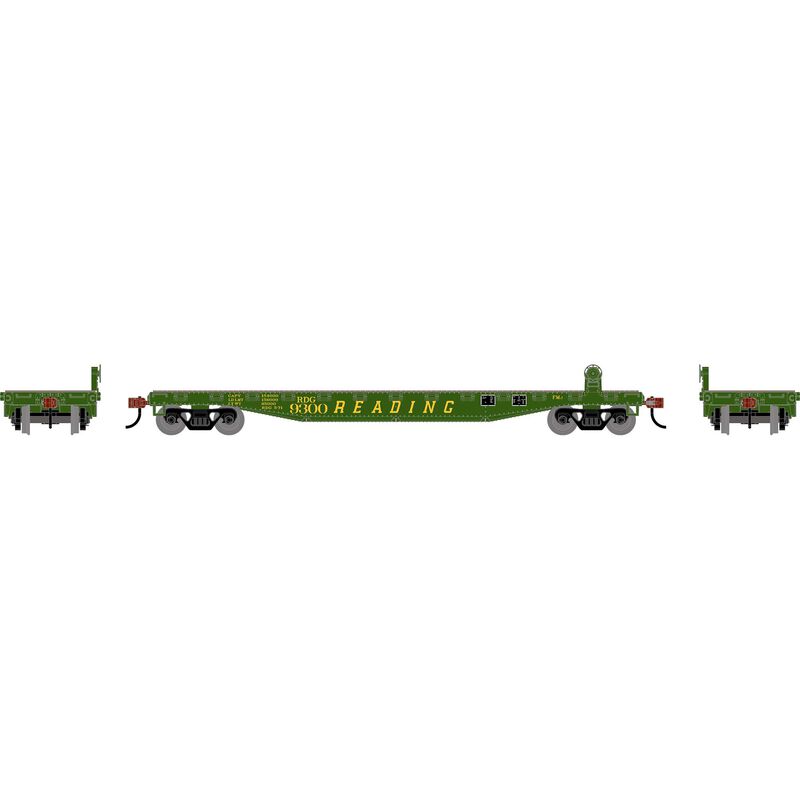HO RND 50' Flat Car, RDG #9300