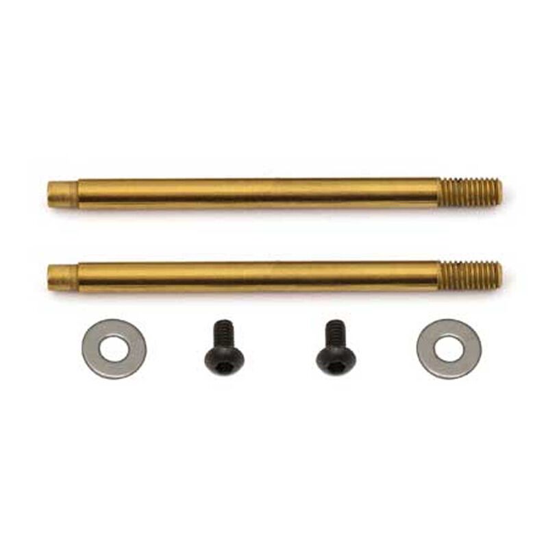 3x23mm Shock Shaft V2 TiN, 1/10 Team Associated RC10B5M