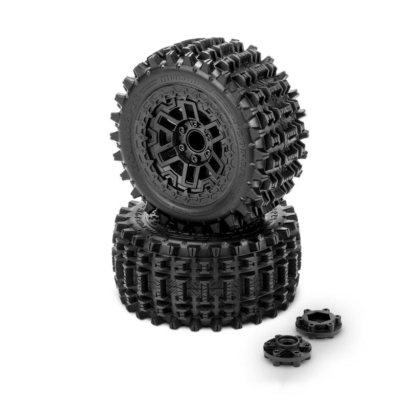 1/10 Magma Pre-Mounted Stadium Truck Tires, Platinum Compound (2)
