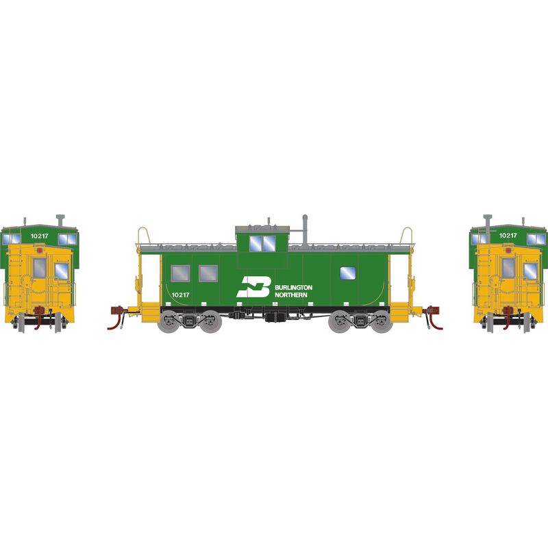 HO GEN ICC Caboose with Lights, BN #10217