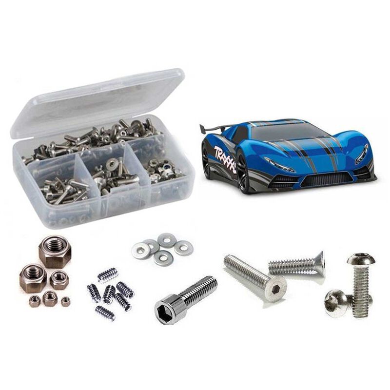 Stainless Steel Screw Kit, 1/7 Traxxas XO-1 Supercar