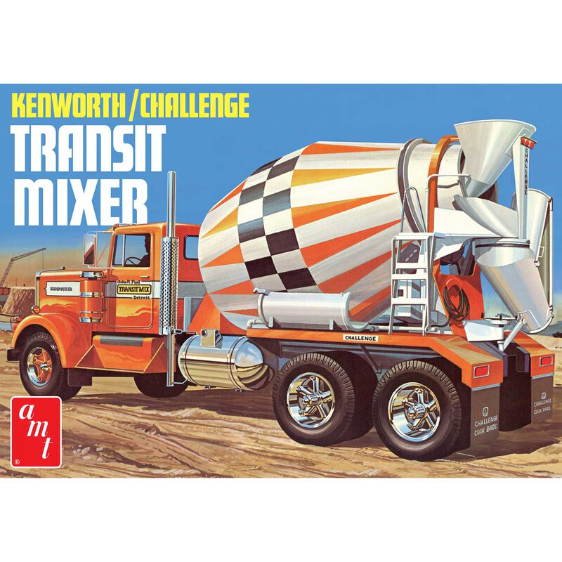 1/25 Kenworth Challenge Transit Cement Mixer Model Kit