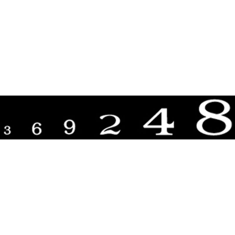 Roman Numbers, White