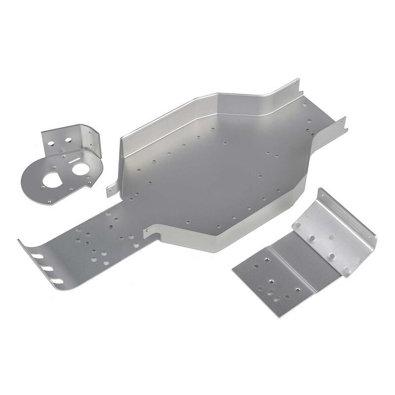RC10CC Chassis, Nose Plate, Motor Mount, Silver