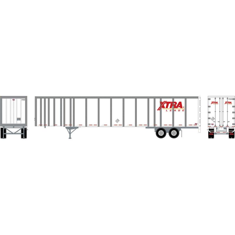 HO 53' Wabash Plate Trailer, XTRA #471420