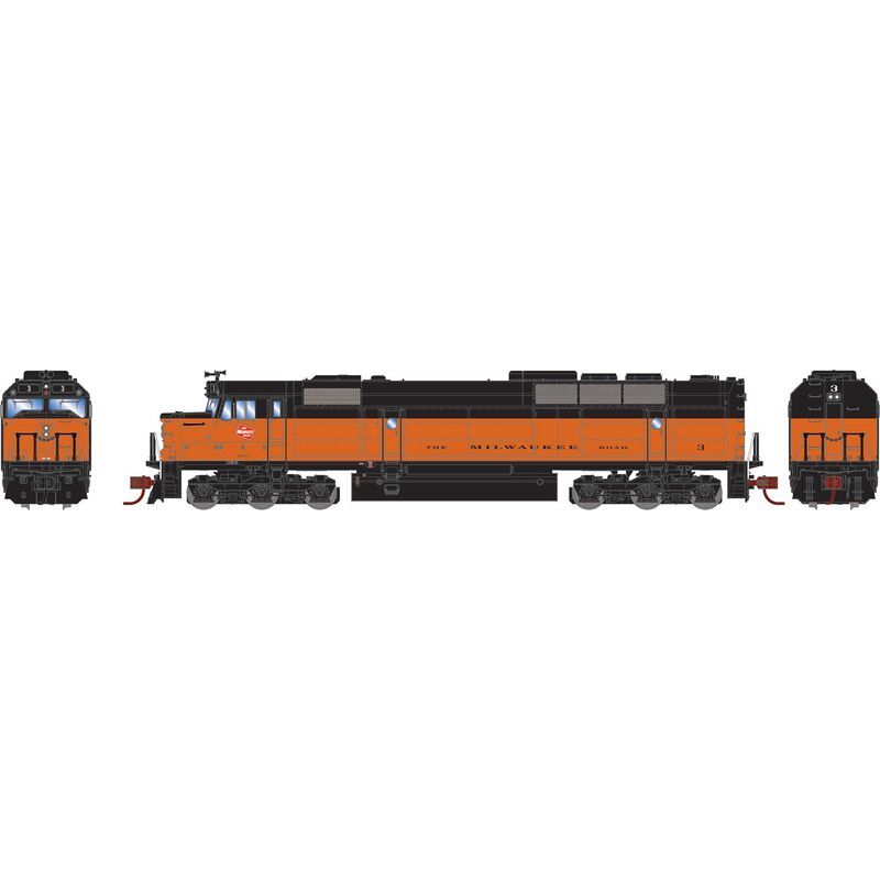 N FP45 Locomotive with DCC & Sound, MILW #3