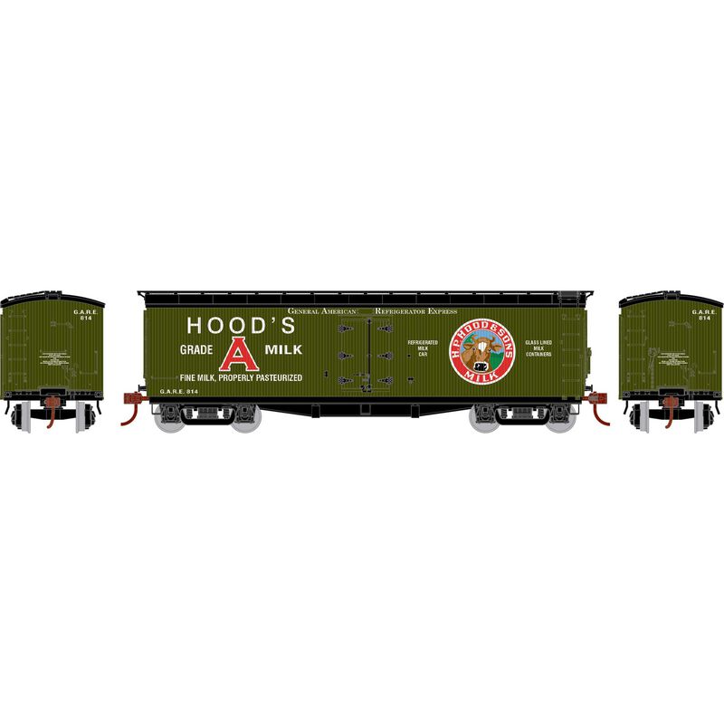 N ATH 40' Pfaudler Wood Milk Car, GARE 'Hood's' #814