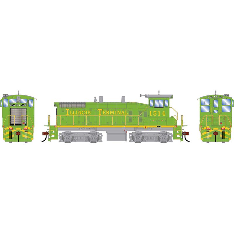 HO ATH SW1500 Locomotive w/DCC & Sound, ITC #1514