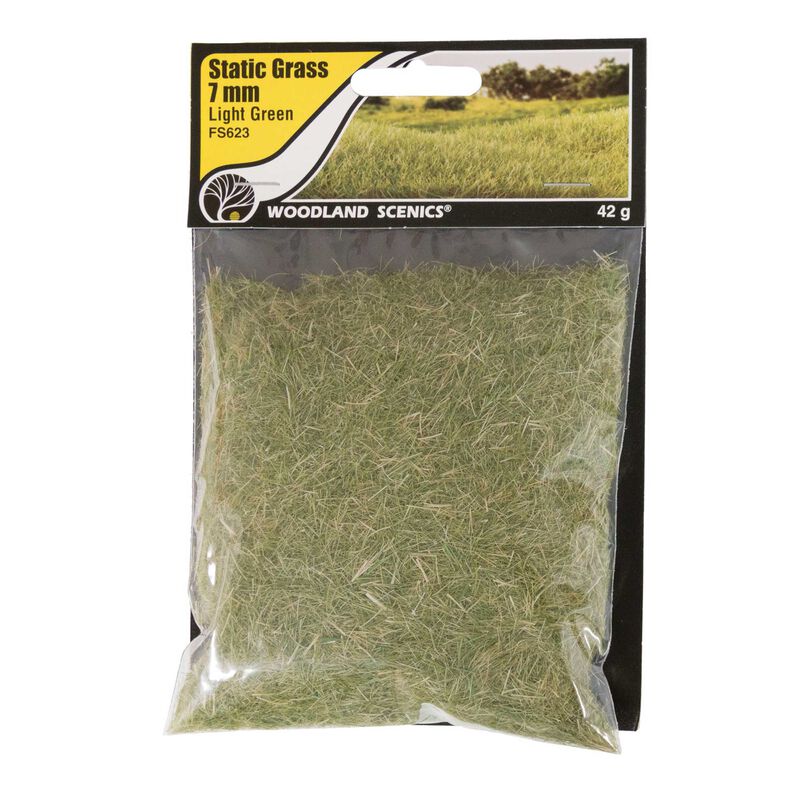 Static Grass Light Green 7mm