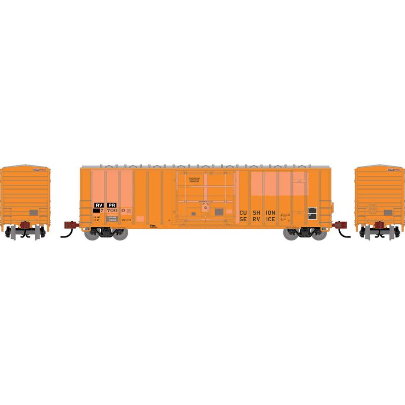 HO ATH 50' FMC 5327 12' Plug Door Box Car, Primed for Grime RVPR #77000