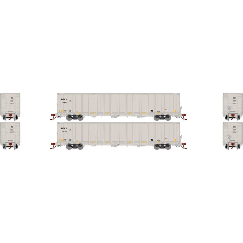 N NSC 6400 Gondola with Load, DEAX #11404, 11416 (2)