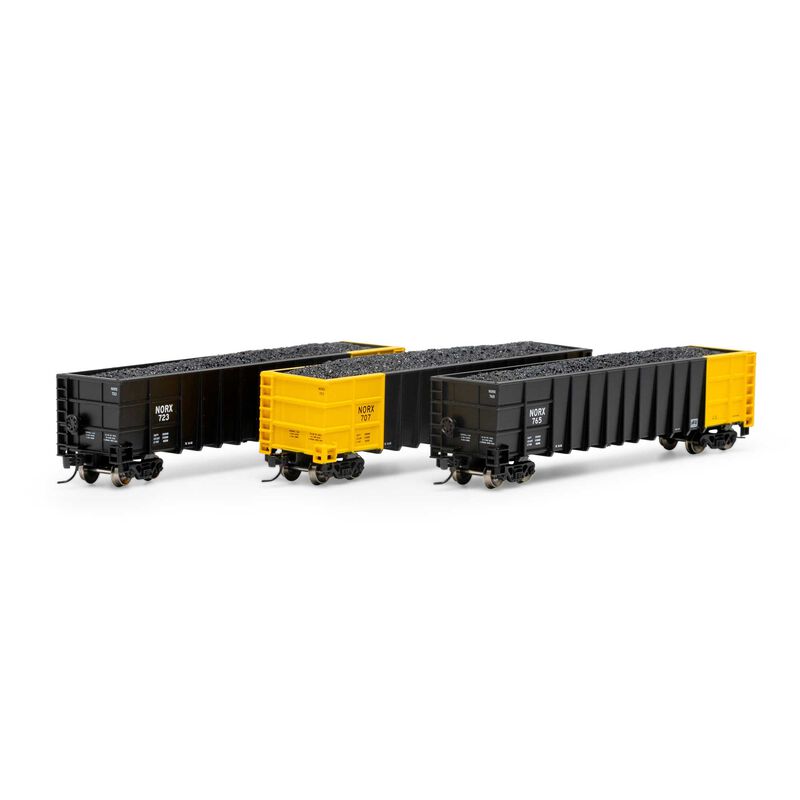 N Thrall High Side Gondola with Load, NORX #1 (3)