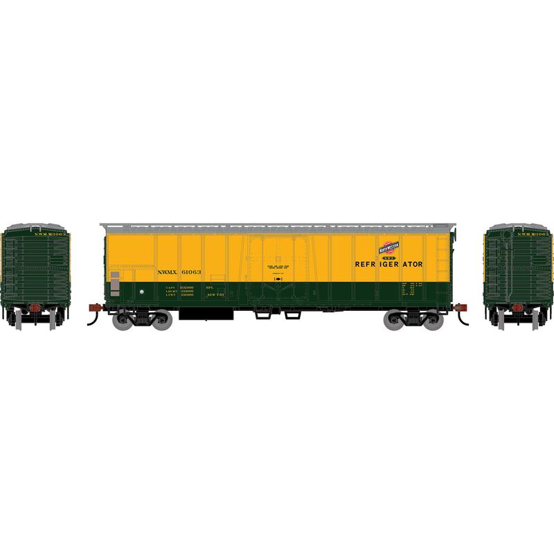 HO RND 50' Exterior Post Mechanical Reefer, NWMX #61063