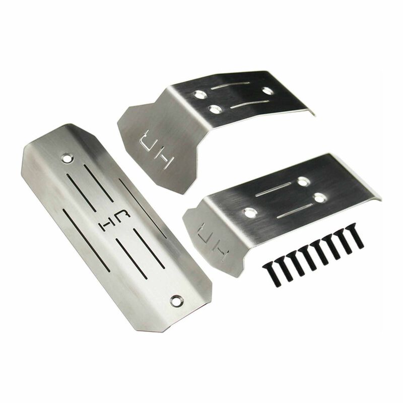 Stainless Steel Skid Plate Set for 1/10 Traxxas Mini Maxx