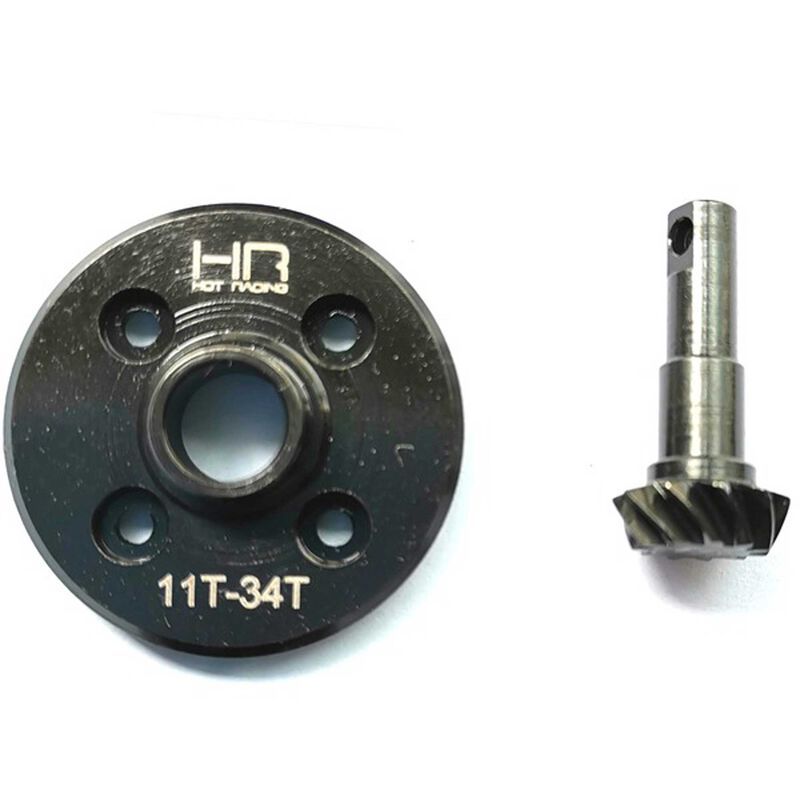 Steel Helical Differential 34T Ring, 11T Pinion: Traxxas TRX-4