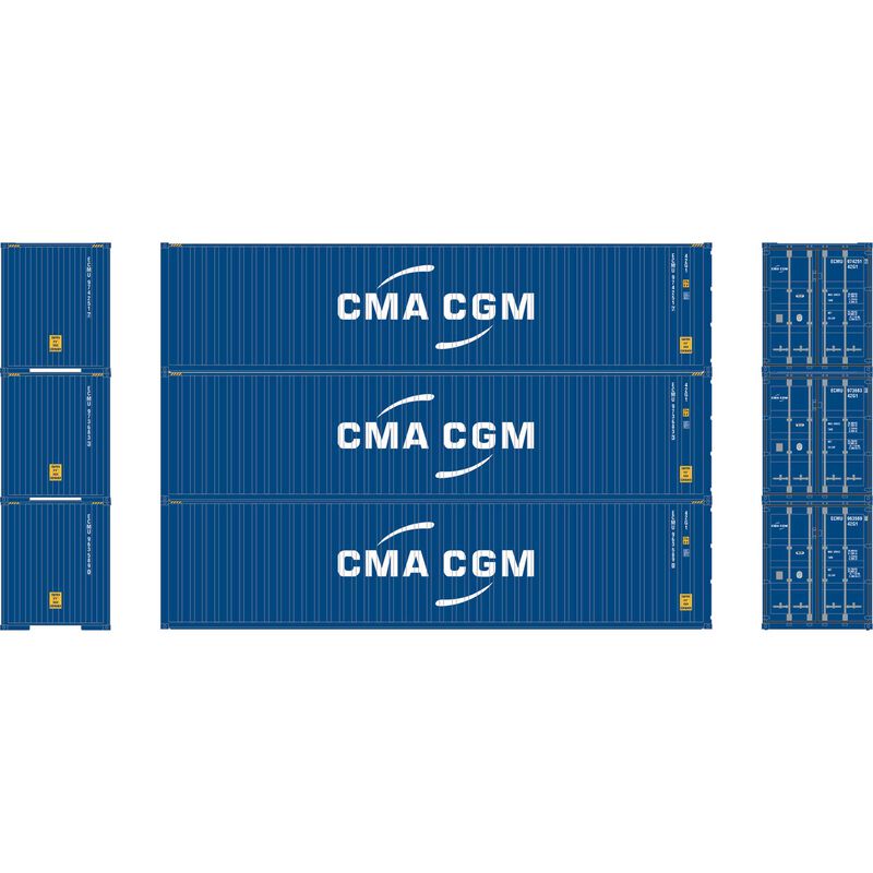 HO RTR 40' Corrugated Container, ECMU (3)