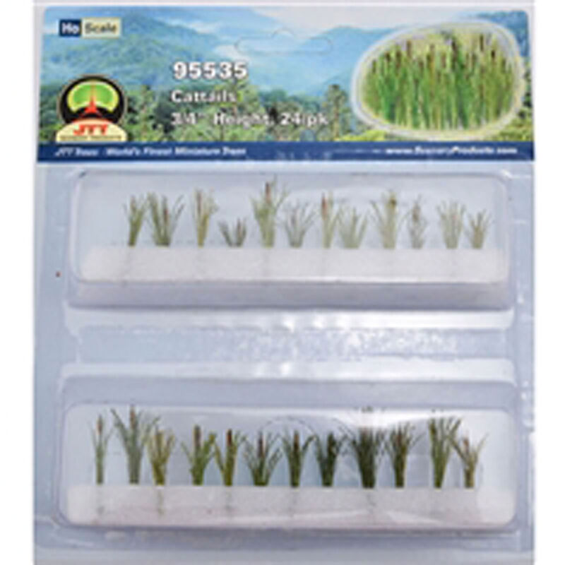 HO Cattails, .75" tall (24)