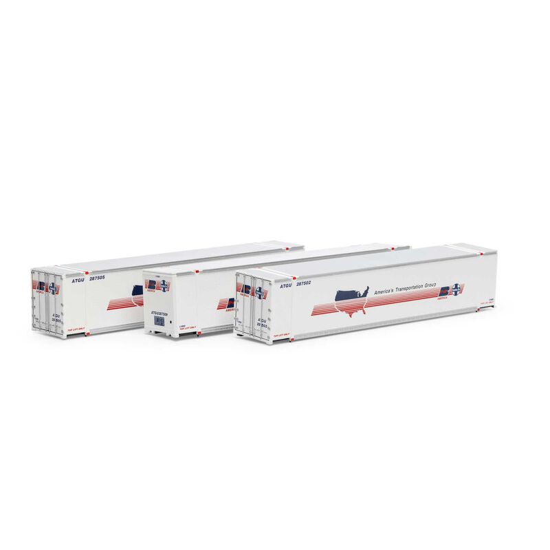 HO 48' Containers, ATGU #287502 / 287505 / 287509 (3)