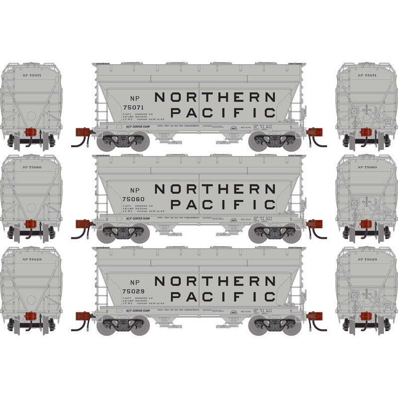 N ACF 2970 Covered Hopper, NP #75029/75060/75071 (3)