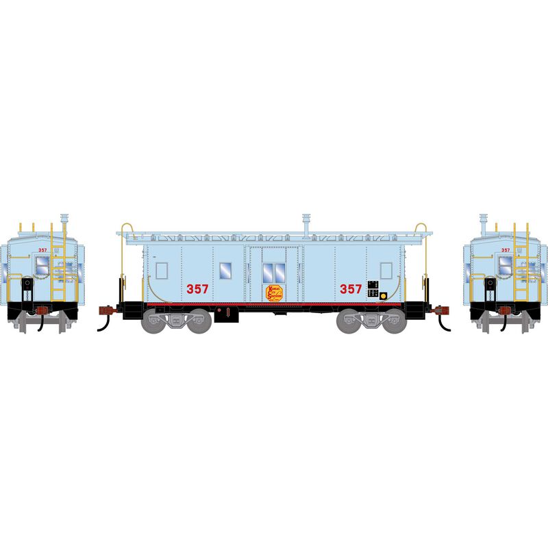 HO ATH Bay Window Caboose, KCS #357