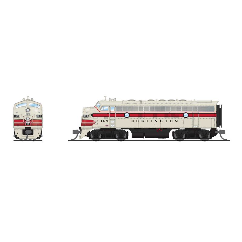 EMD F7 AB, CBQ 169A/169B, A-unit Paragon4 Sound/DC/DCC, Unpowered B, N