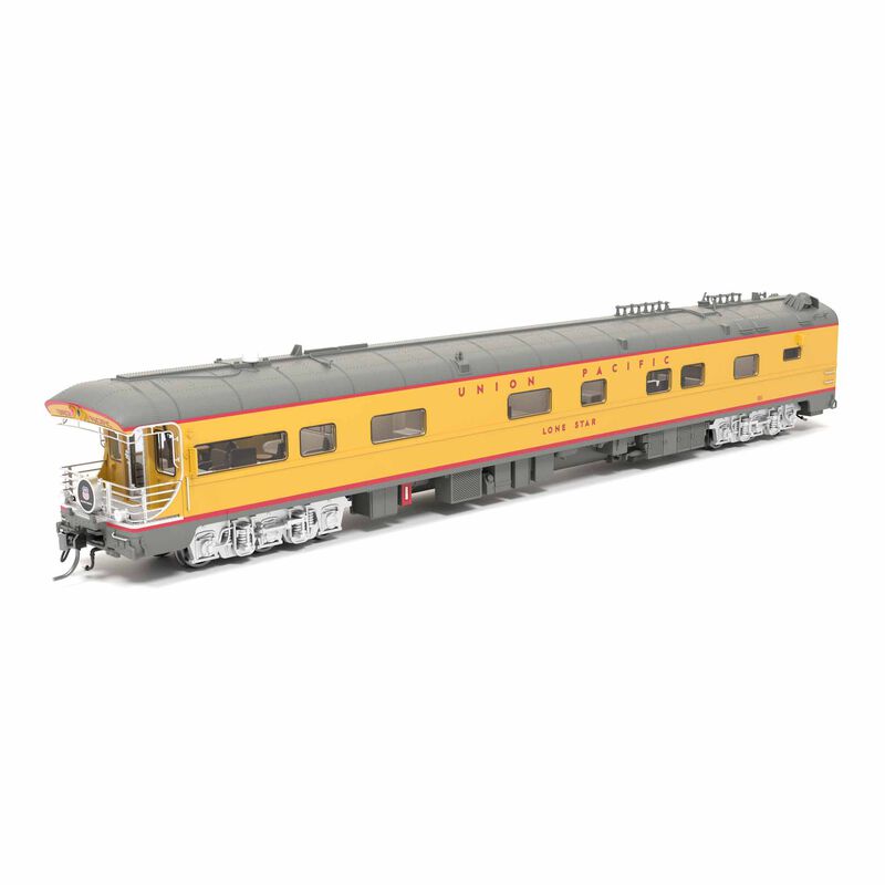 HO Union Pacific Business Car Lone Star, Black "Building America" Drumhead, UP #101