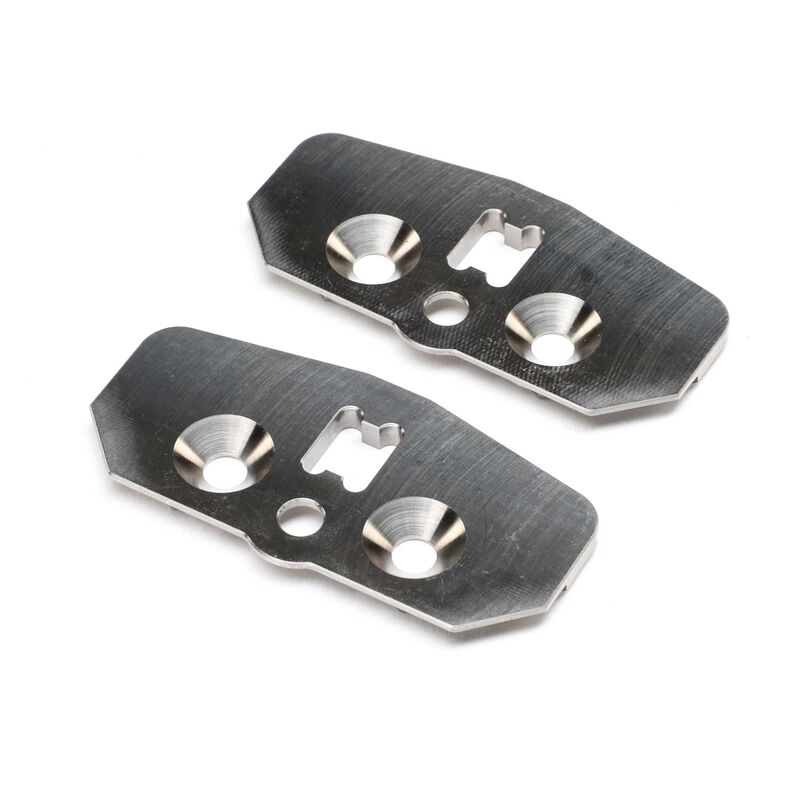 Skid Plate, Adjustable Chassis, +2, Titanium (2): 8X 2.0