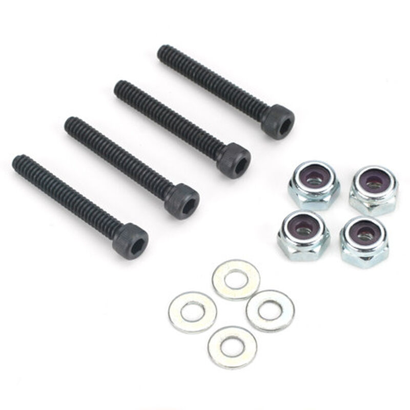 Socket Bolts with Nuts, 6-32 x 1"