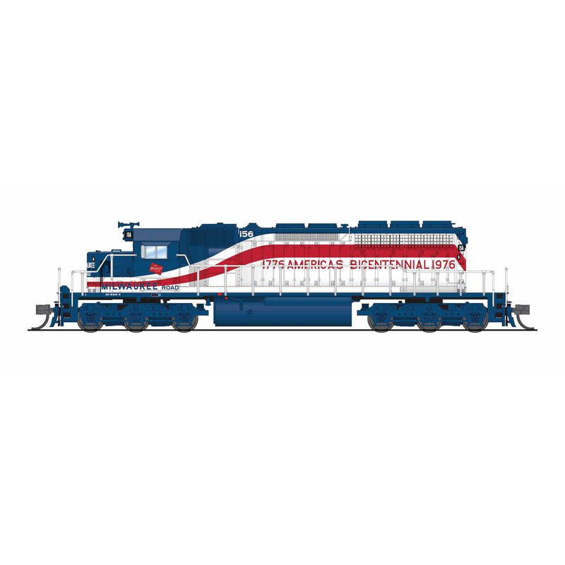 N, EMD SD40-2, MILW 156, Bicentennial Paint Scheme, No-Sound / DCC-Ready