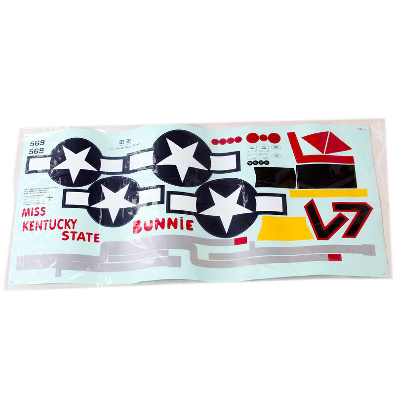 Decal Sheet: P51D Red Tail 1700mm