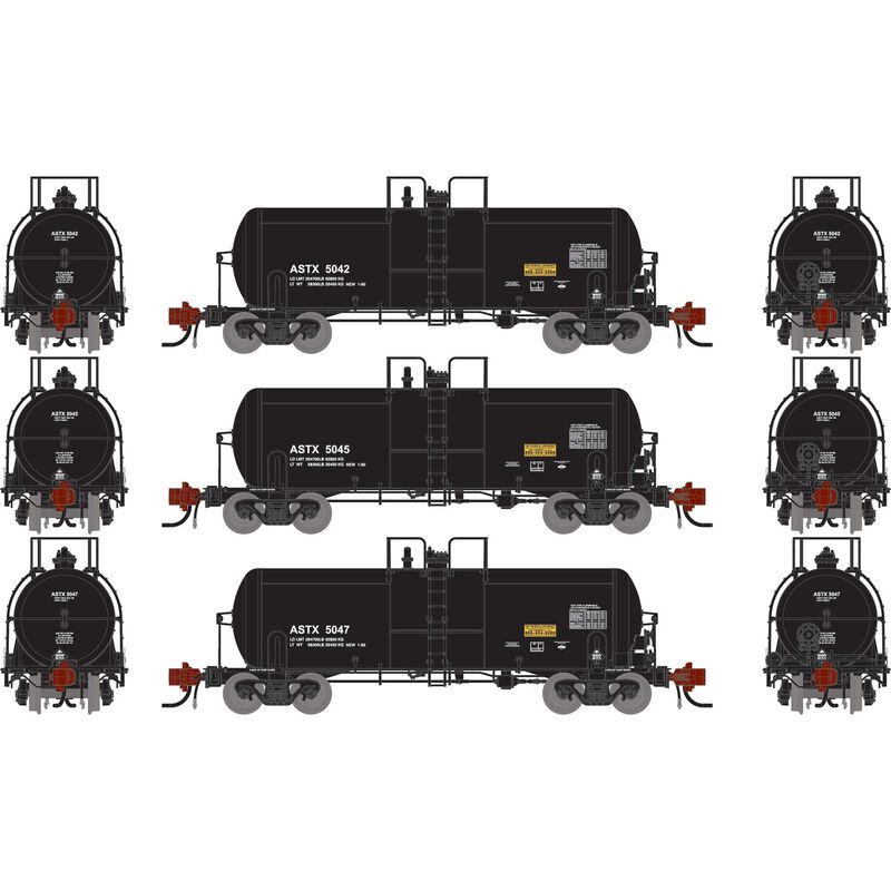 N 13K Gallon Acid Tank Car, ASTX #5042/5045/5047 (3)
