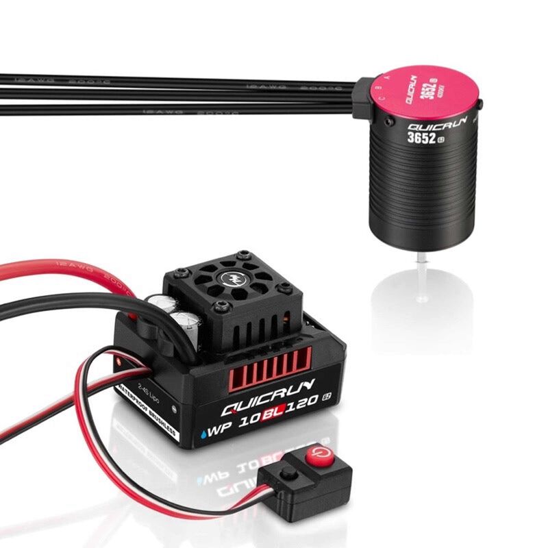 QUICRUN 10BL120 G2 Brushless ESC / 3652SL G2 4000KV Motor Combo