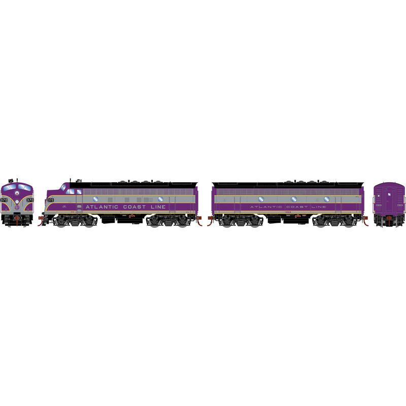 HO F7A / F3B Locomotive Set with DCC & Sound, ACL #370, #336-B