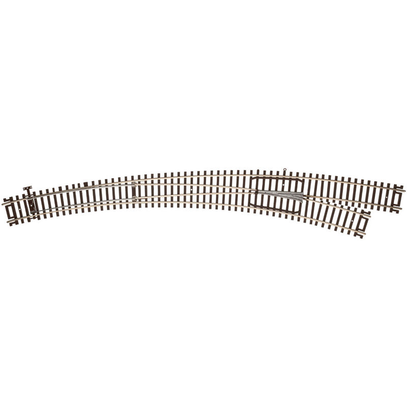 HO Code 83 Curved Right-Hand Turnout