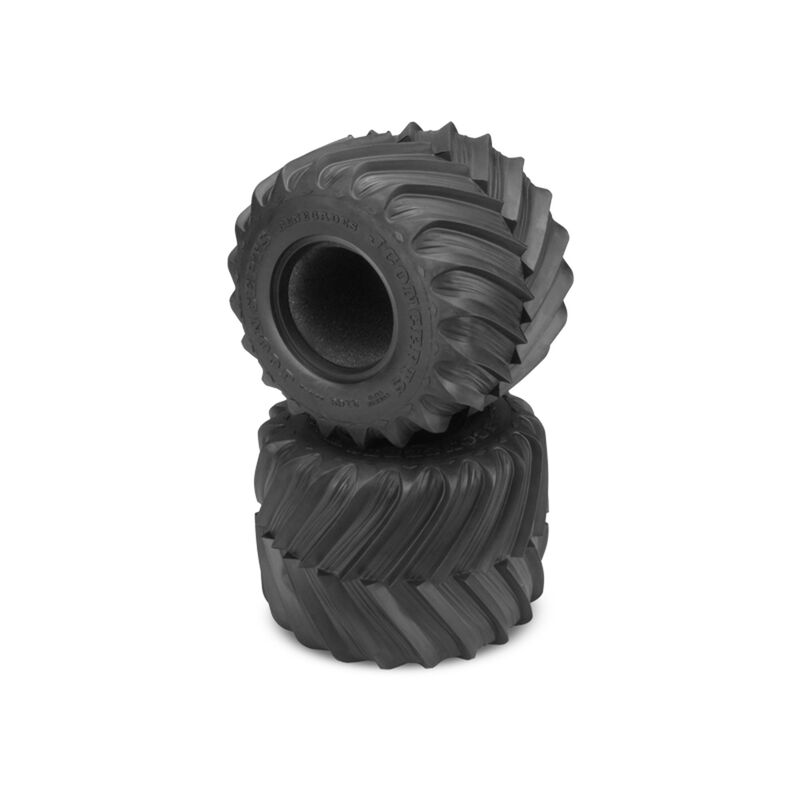 1/10 Renegades 2.6” Monster Truck Tires with Inserts, Blue Compound (2)