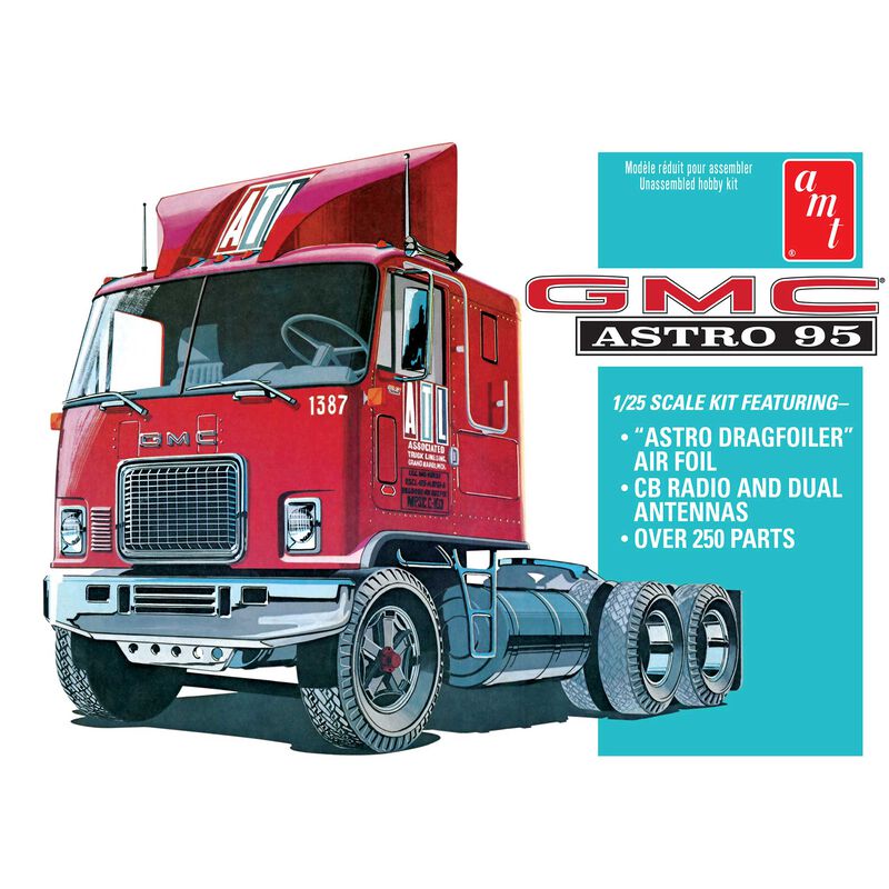 1/25 GMC Astro 95 Semi Tractor Model Kit