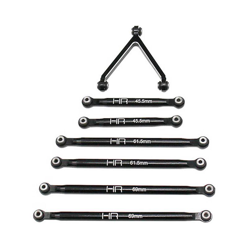 Aluminum Link Set for 5.25 (133.5mm) Wheelbase: SCX24 B-17 Betty, Deadbolt
