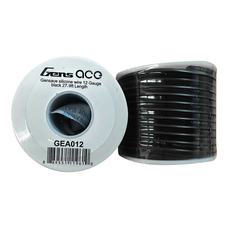 Gensace silicone wire 12 Gauge black 36.09ft Length
