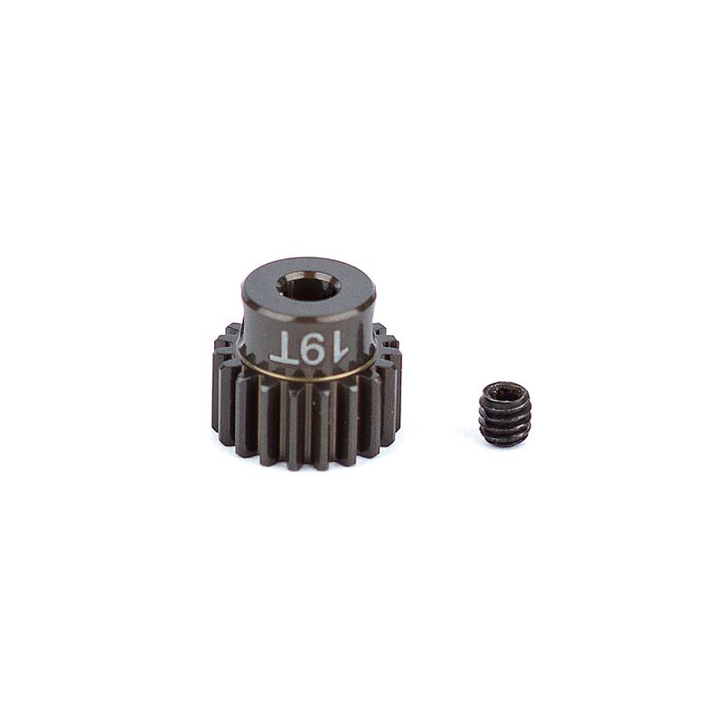 Factory Team Aluminum Pinion Gear, 19T, 48P, 1/8 Shaft